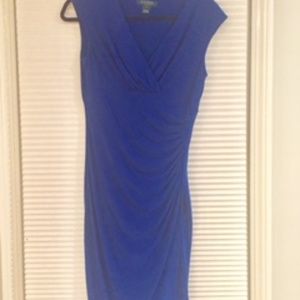 Ralph Lauren Figure-hugging Blue Dress
